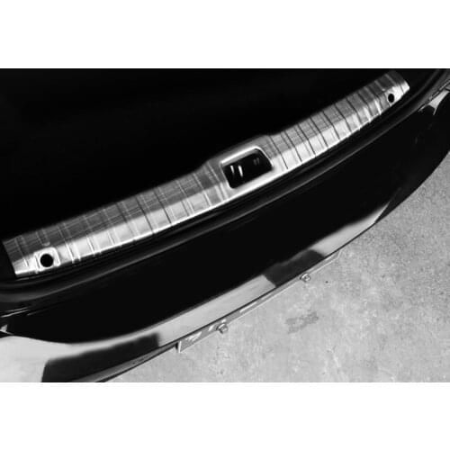 For VOLVO S90 2017 2018 2019 Stainless Steel Rear Bumper Protector Guard Plate Cover Trim Car Styling