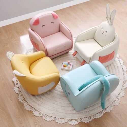 Zq Animal Cartoon Baby Girl Childrens Room Sofa Seat Lazy Mini Cute Single Small Sofa Stool