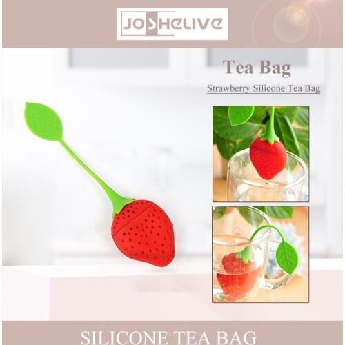 1/3/5 Pcs Creative Red Simulation Strawberry Silicone Harmless Body Environmental Protection Tea Filter Teapot Accessories