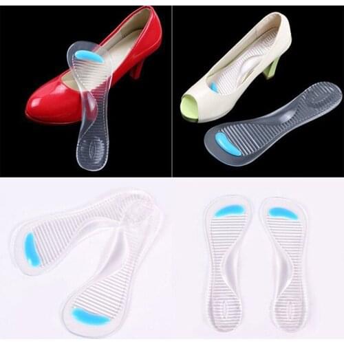 1pair Non-Slip Airs Gel Pad Soft Comfortable Shoes New Heigh Quality Insole Sandals High Heel Arch Support Woman Cushion Pads