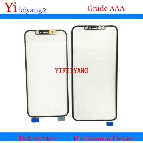 10Pcs A quality Front Screen Outer Glass Lens for iPhone XS XS MAX Touch Panel Replacement