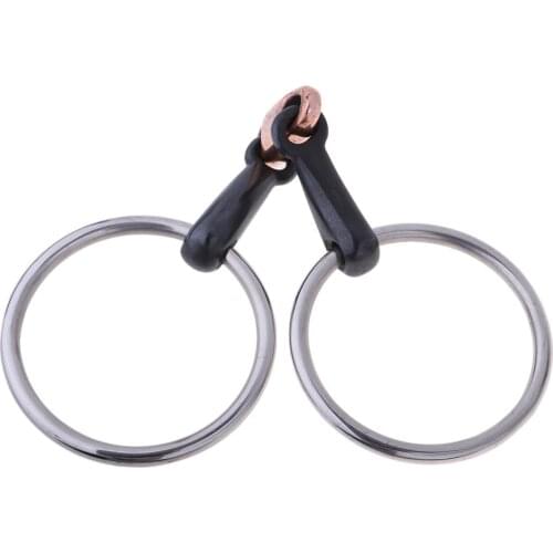 105/115/125mm Copper Link Eggbutt Snaffle Bit Ring Snaffle Bit for Horse