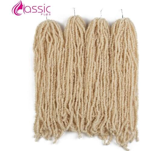 613 Blonde Hair Bundles Crochet Hair For Women 280g Crochet Braid Hair Extensions 16 Inch Afro Kinky Twist Hair 4 Strands/pack
