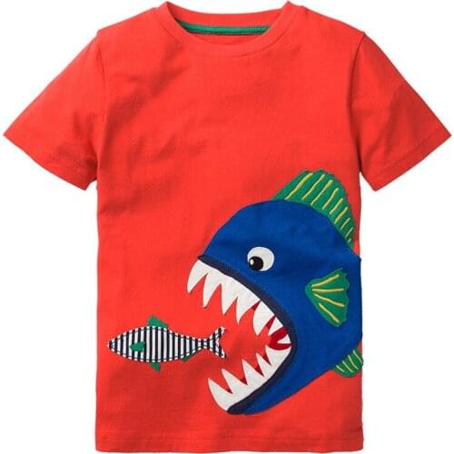 Bambino 2021 New Tees of Children 2-7 Years Cartoon Pure Cotton T shirt for Kids Boys Tops Clothing Baby Clothes Child Costume