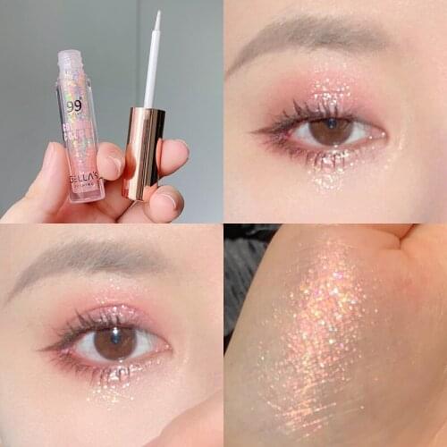Party Shiny Liquid Eyeshadow Glitter Pearl Long Wearing Sweatproof Brighten Silkworm Eyes Beauty Makeup Korean Cosmetic TSLM