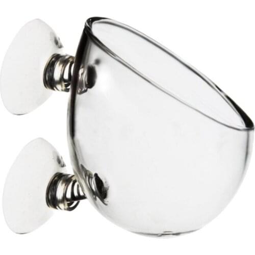 Mini Crystal Glass Pot Polka Water potted aquatic planting cylinder cup aquarium accessories Aquarium decoration fish tank