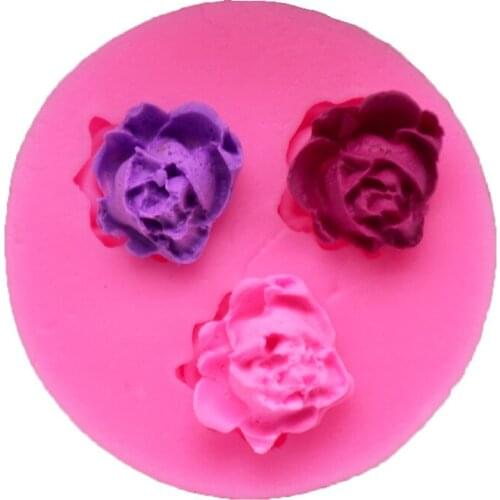 Flower silicone mold Rose fondant mold cake decorating tools chocolate gumpaste mold