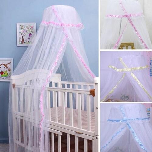 Canopy Bed Mosquito Net for Baby Crib Curtain Nets Mesh Dome Bedroom Tent Insect Foldable Mosquito Netting Without Iron Stand