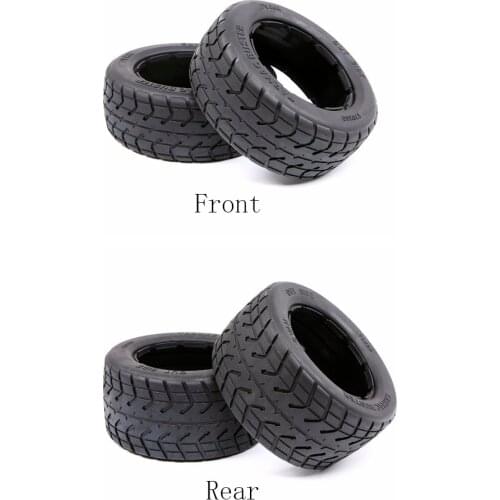 Road Tires Thicker Tarmac Buster Front & Rear Tires FOR 1/5 HPI Rovan Kingmotor BAJA 5B SS Rc Car Parts