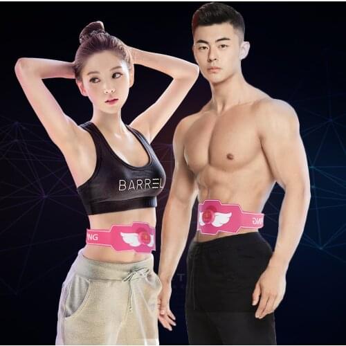 Abdominal Slimming Electronic ABS Muscle Stimulator Toning Waist Trainer Loss Weight Fat Body Massage Adjustable PU Belt