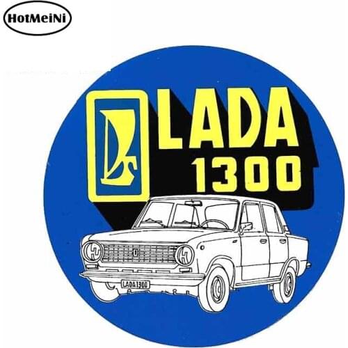 HotMeiNi 13cm x 12.8cm for LADA 1300 Graphics Funny Car Stickers and Decals Fashion Creative Retro Car Wrap Car Door Protector
