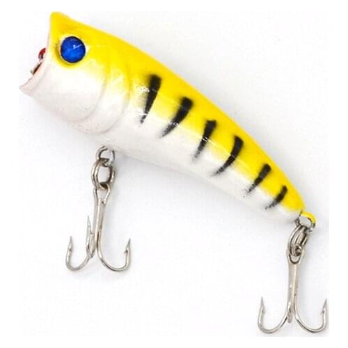 1PCS 6cm 7g Artificial Bait Popper Fishing Lure Crankbait Wobblers Hard Fishing Tackle Swim bait Crank Bass Bait Fishing Lures