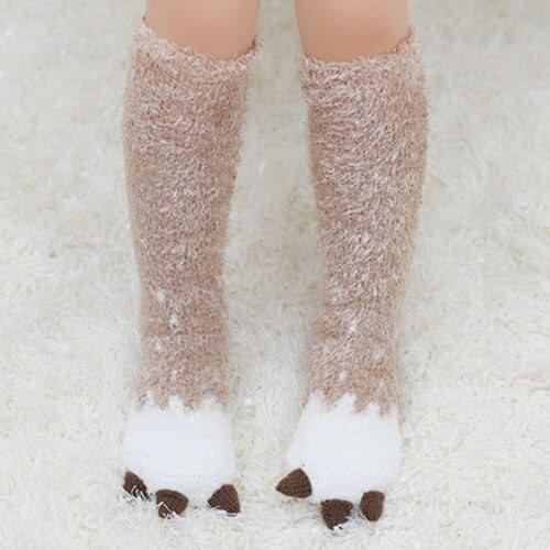 New Childrens Unicorn Baby Kid Stockings Antiskid Cotton Coral Fleece Long Stockings Cartoon Winter Warm Tights 1-5T