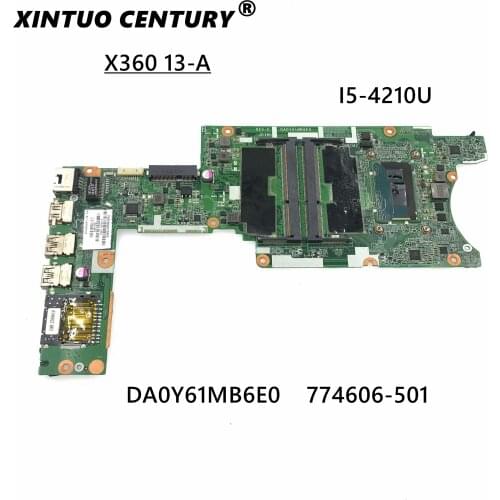 For HP Pavilion X360 13-A Laptop motherboard SR1EF I5-4210U DA0Y61MB6E0 774606-001 774606-601 774606-501
