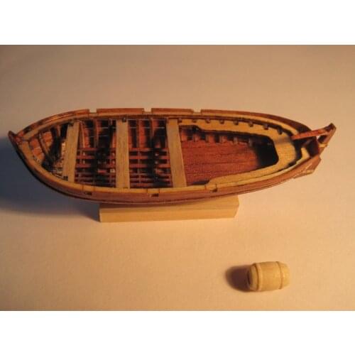 Free shipping Scale 1/75 Hi-Q wooden lifeboat model kits The HMS surprise Warships lifeboat Jolly model