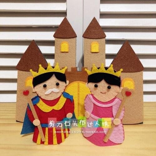 DIY queen queens Castle doll Fabric Felt kit Non-woven cloth Craft DIY Sewing set Handwork Material DIY needlework supplies