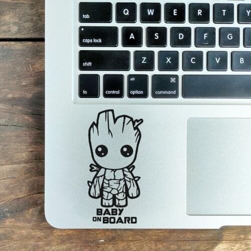 Cute Tree Baby On Board Laptop Sticker for Macbook Air Pro 16" Retina 11 12 13 15 inch Mac Book Skin 14" Notebook Trackpad Decal