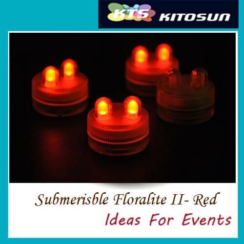 100pcs/Lot 2LEDs Submersible Floralyte Light For Wedding Party Events Centerpiece Decoration