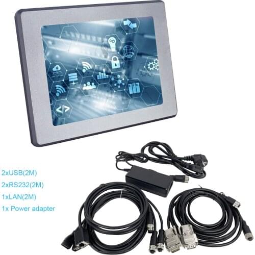 8.4" industrial mini computer resistive touch waterproof J1900/3855U/i3 6100u/i5 6200u CPU LAN USB RS232 WIFI for Windows 10