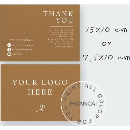 Terracotta Small Business Thank You Card Template,Boho Small Business Card,Minimalist Packaging Insert,Boutique Thank You Cards
