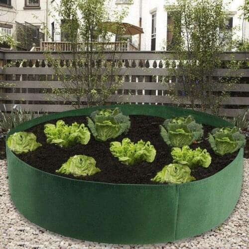 Fabric Garden Bag Raised Grow Bag Garden Bed Round Planting Container Grow Bags Breathable Planter Pot For Plants Nursery Pot