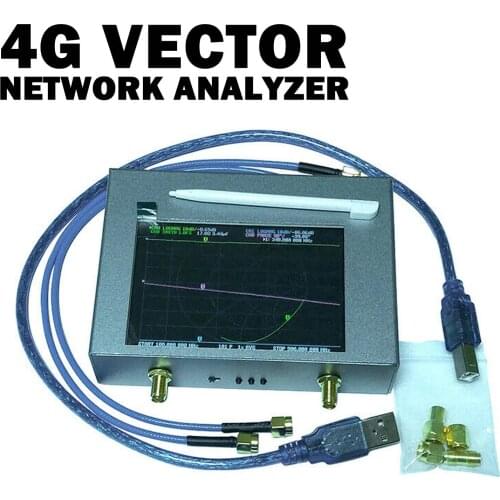 NanoVNA V2 Plus4 50KHz-4GHz Vector Network Analyzer 4 Inch TFT Shortwave HF VHF UHF 70-90dB With 3200mAh Battery