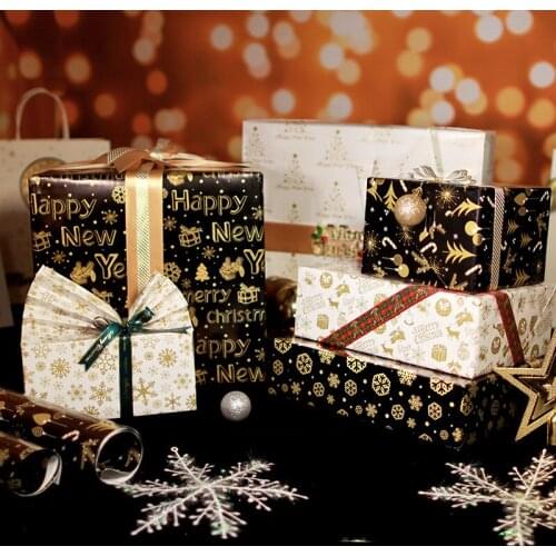 10pcs Snowflake Pattern Christmas Tissue Paper Wrapping Gift Wrapping Papers Origami Paper
