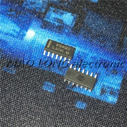 10PCS/LOT TL074CDT SOP14 TL074 SOP TL074C SMD 074C TL074CDR SOP-14 new and original IC In Stock