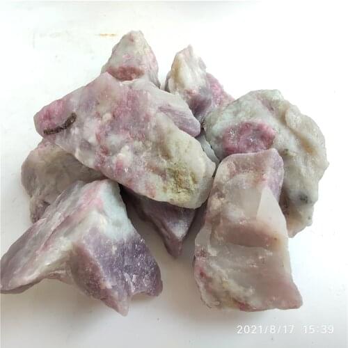 2-4cm Natural Pink Tourmaline Crystal Mineral Association Rough Stone Specimen Rock Rare Original Fish Tank Decorative Stones