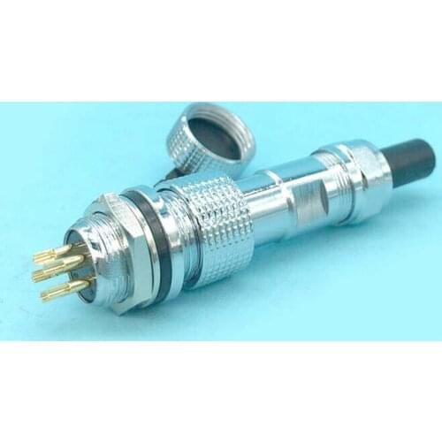 2 set GX12 5-pin aviation plug socket connectors 12mm cable connector male female connector 12mm ip67 waterproof dustproof cover