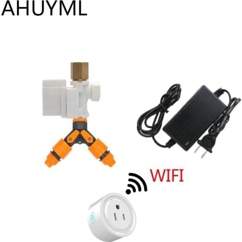 4PCS WIFI Timer Switch Water Valve Intelligent Automatic Watering Set Irrigation Automatic Play Timer Quantitative Controller