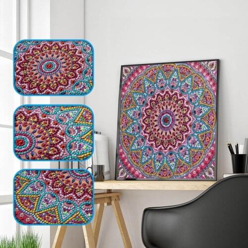 Special Shaped Diamond Embroidery 5D Diy Mandala Flower Diamond Painting Drill Cross Stitch Kits Crystal Home Decor Accessories