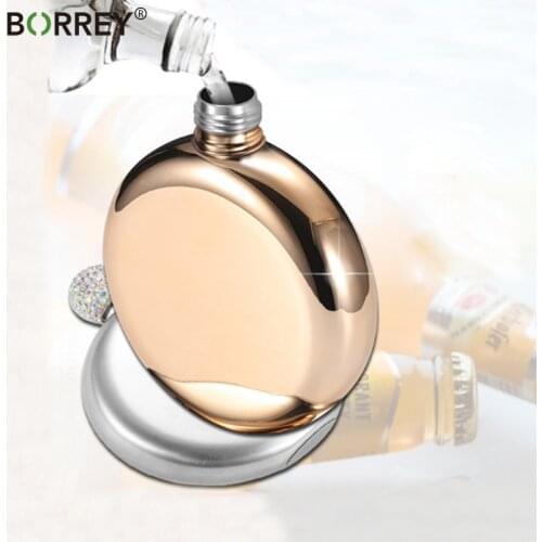 Borrey Stainless Steel Flat Flasks