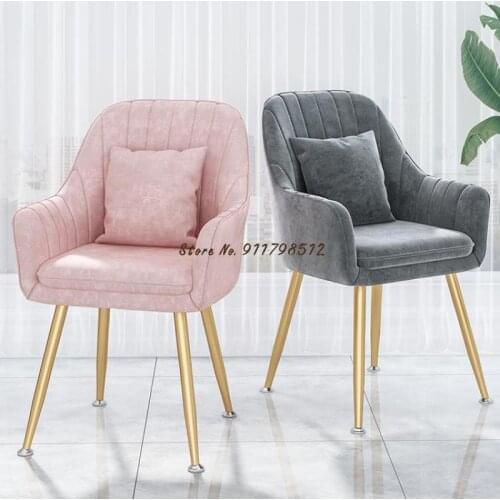 Net red chair makeup chair desk chair nordic ins light luxury dining chair casual backrest combination dressing chair nail chair