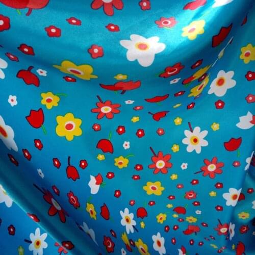 Flower Craft satin fabric glossy craft fabric soft tissue tilda DIY scarf ribbon decoration fabric