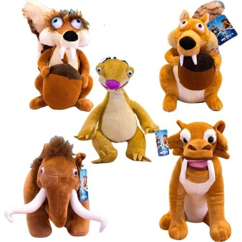 20cm Ice Age Cartoon Movie Plush Toy Sid Manny Diego Scratte Soft Stuffed Doll