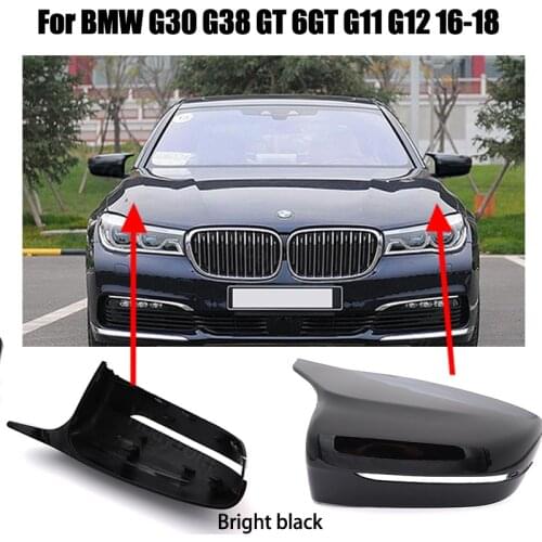 High Quality Horn Shape Rearview Mirror Cover Caps Side Mirror Covers 2pcs M Style for BMW G30 G38 GT G11 G12 2016-2018