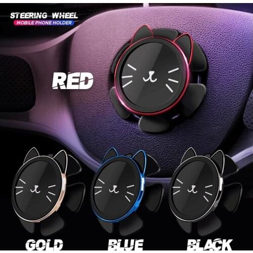 Magnetic Phone Car Mount Steering Wheel Universal Navigation Mini Phones Stand Holder For Smart Phone DU55