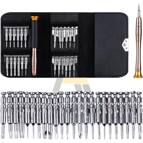 26 in 1 Precision Screwdriver Set Mini Electronic Torx Screwdriver Opening Repair Tools Kit for iPhone Camera Watch Tablet PC