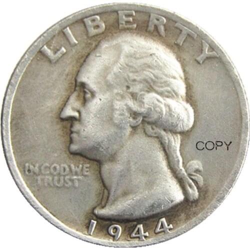 US 1944P/S/D Different Mint Washington Quarter Dollars Silver Plated Copy Coin
