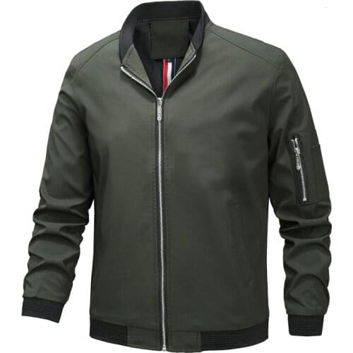 New Casual Jacket Men Bomber Windbreaker Jacket Male Zipper Outwear Brand Clothing Mens Streetwear Jacket Coat Plus Size M-6XL