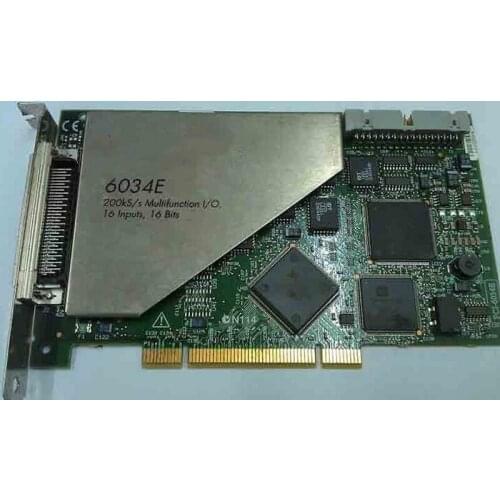 PCI-6034E 6034E 200kS/s Multifunction I/O , 16 Inputs , 16 Bits DAQ Card tested working