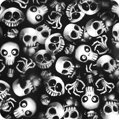 HLC-064 hydroprint film water transfer printing flames and skulls measures: width: 50cm. Length: 100cm