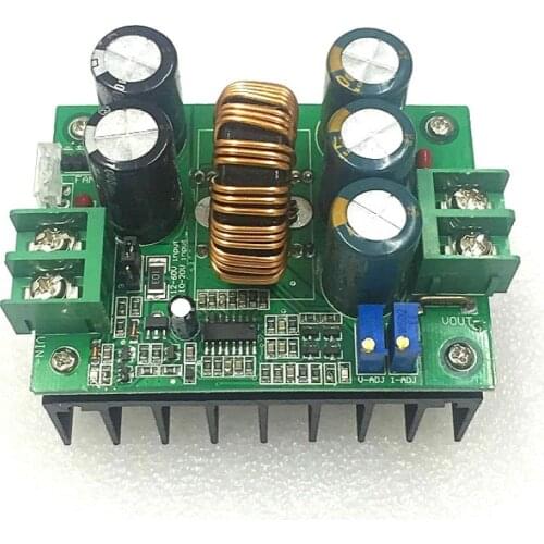 1200W 20A DC Constant Current CV Boost Converter 8V-60V to 12V-80V Non-isolated Voltage Step-up Power Supply Module