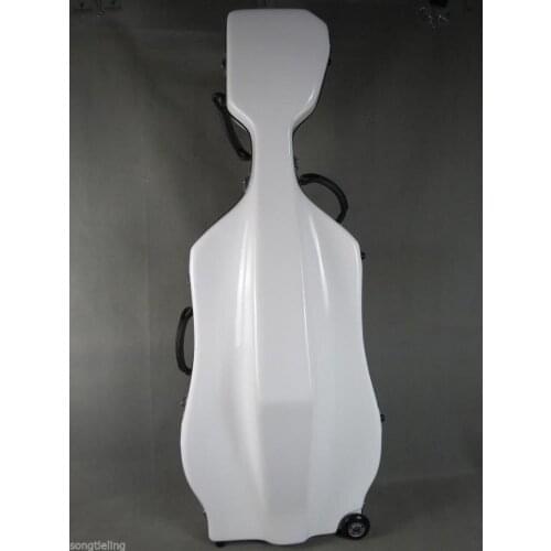 Rare transport model 4/4 fiberglass cello hard case with wheells #8658