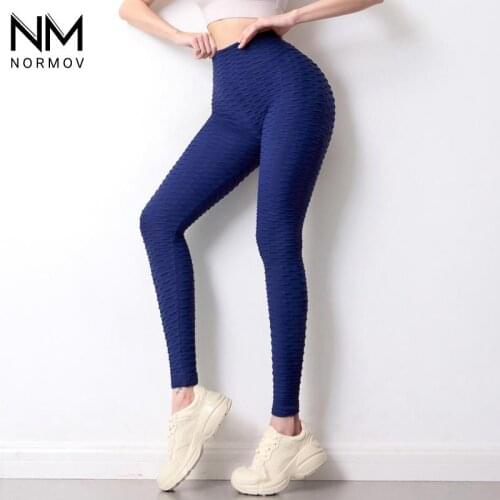 NORMOV Sports Legging Seamless Anti-Cellulite High Waist Fitness Pants Quick Dry Elasticity Slim Push Up Leggings Women Exercise