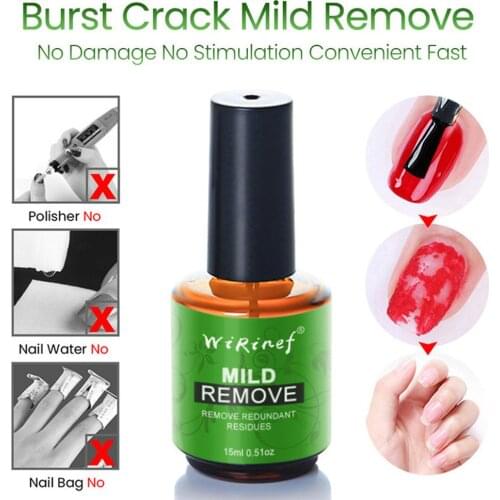 Nail Polish Remover 15ML Nail Gel Polish Burst Magic Remover Soak Off UV LED Nail Polish Cleaner Nail art Tool PD