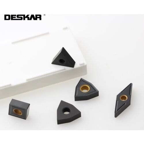 10PCS DESKAR VNMG160404 VNMG160408 VNMA160408 LF3018 CNC Turning Tools Lathe Cutter Cutting Carbide Inserts For Cast Iron