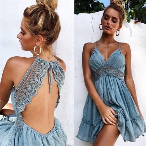 TOPPICK Open Summer Dresses