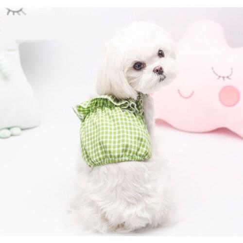 Spring Summer Dog Clothes Plaid Dog Shirt Puppy Dogs Vest Chihuahua Pet Clothes for Small Medium Dogs Costume Pets Products York